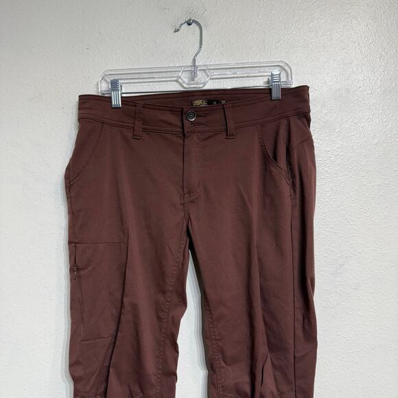 PrAna Thistle Halle Convertible RollUp Hiking Straight Leg Pants Sz 10 - Picture 3 of 13